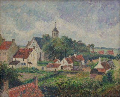 El pueblo de Knocke de Camille Jacob Pissarro